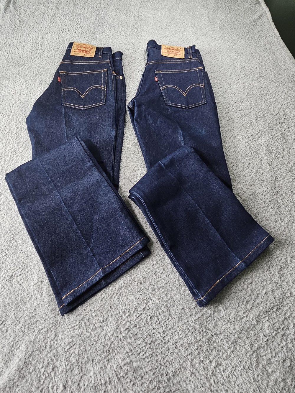 Levi's 517 Indigo Bootcut Jeans with Contrast Stitching 2 Pairs NWOT